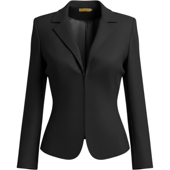 Gotcha Covered Jackets & Blazers - Gotcha Covered Blazer Women S Black Excellent Zip Front Ribbed Knit Jacket
